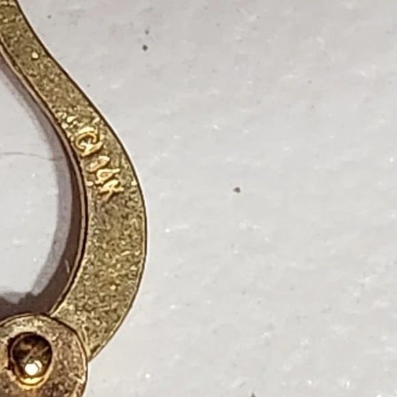 14 k earrings - Picture 4 of 5